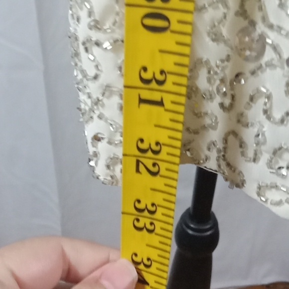 Topshop white beaded rompers size 12 - Picture 5 of 10